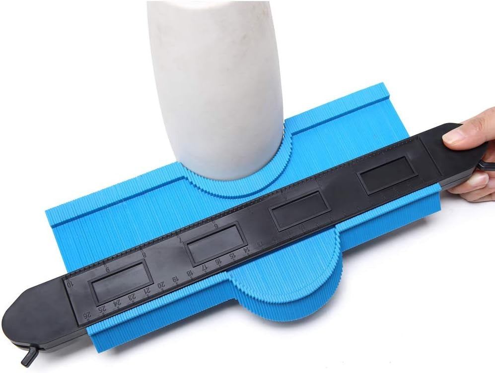 Kontūrų matuoklis/ šablonas/ trafaretas profiliams | su fiksacija | 250 mm (CG10P)