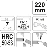 Replės laidams | 220 mm (YT-2295)