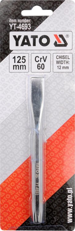 Kaltas plokščias | 125 mm ilgio / 12 mm plotis (YT-4693)