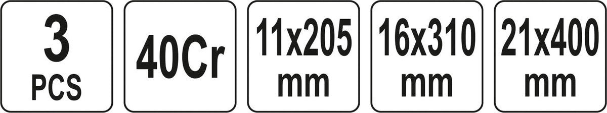 Laužtuvų / svirčių rinkinys | 3 vnt. (YT-47301)