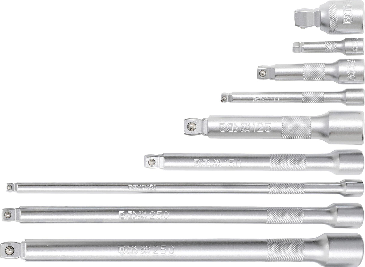 Šarnyrinių ilgintuvų  rinkinys | 6.3 mm (1/4") / 10 mm (3/8") / 12,5 mm (1/2") | 9 vnt. (2253)