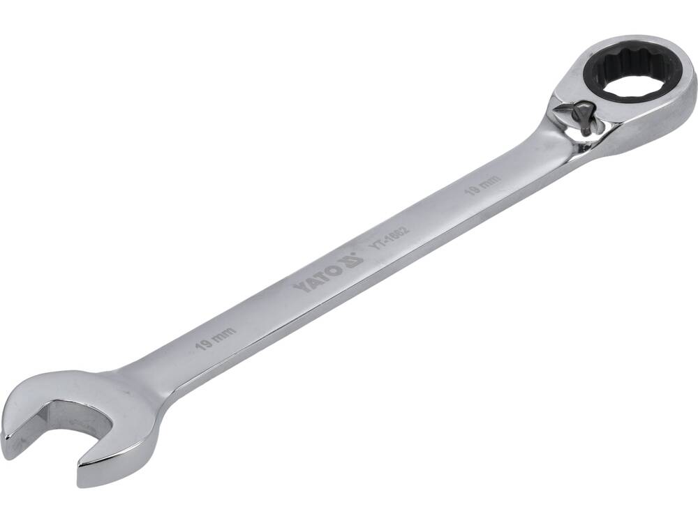 Raktas su terkšle reversinis | 19 mm (YT-1662)