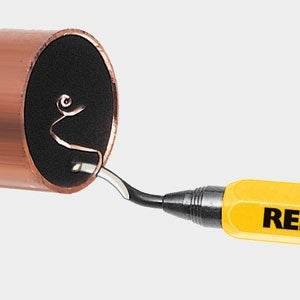 Įrankis nupjauto vamzdelio, išgręžtos skylės šerpetų pašalinimui (TW1000)