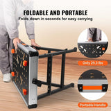 Nešiojamas darbo stalas su dėžutėmis, jungtimis ir F tipo spaustuvais (WB33C)