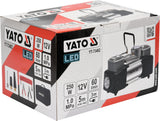 Kompresorius automobilinis | 2 cilindrai | Led lempa | 12V / 250W (YT-73462)