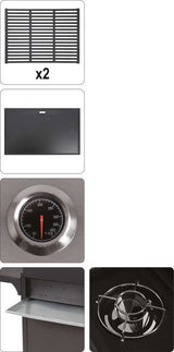 Lauko kepsninė / grilis | dujos | 6 + 1 | nerūdijantis plienas | 18,2 kW (99653)