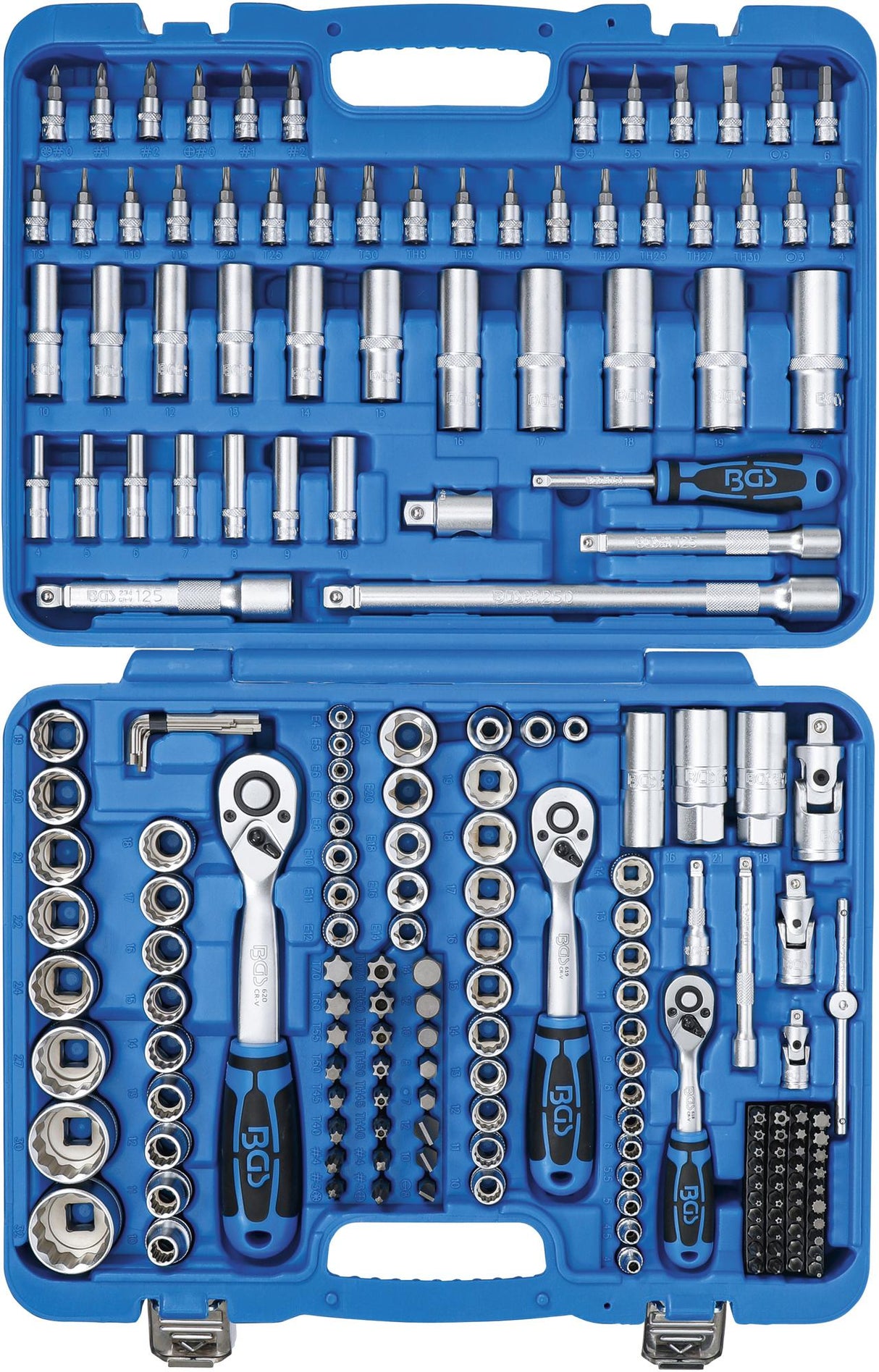 Įrankių rinkinys | 12-kampės galvutės | 6.3 mm (1/4") / 10 mm (3/8") / 12,5 mm (1/2") | 192 vnt. (2286)