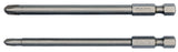 Биты крестовые трёхлопастные 1/4", 2 шт.: Nr2x100mm; Nr4x100mm