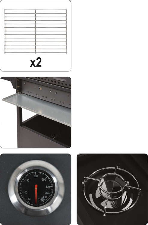 Lauko kepsninė / grilis | dujos | 4 + 1 | 14,4 KW (99647)