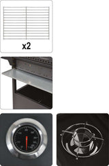 Lauko kepsninė / grilis | dujos | 4 + 1 | 14,4 KW (99647)