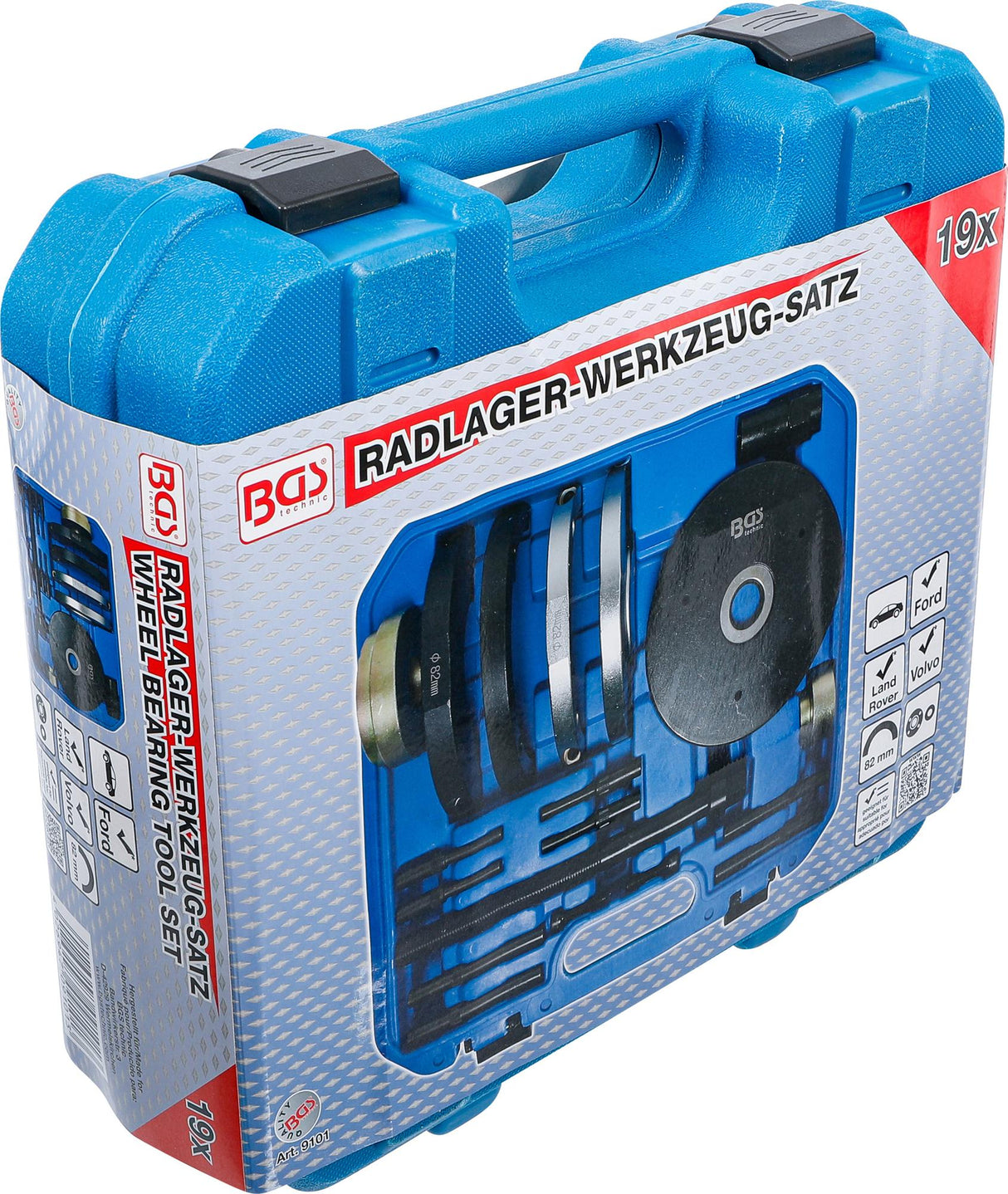 Ratų guolių presavimo įrankiai |  Ford, Land Rover, Volvo | Guolio blokas Ø 82 mm (9101)