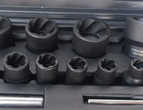 Galvučių sugadintiems varžtams komplektas 1/4"+1/2", 13vnt. "Stahlberg" (EH2408)