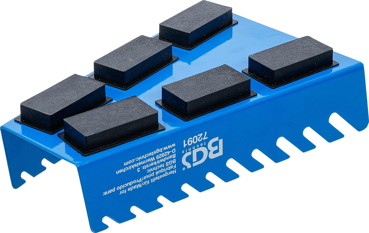 Magnetinis laikiklis kombinuotiesiems / žiediniams veržliarakčiams | Metalas | 10 lentynų (72091)