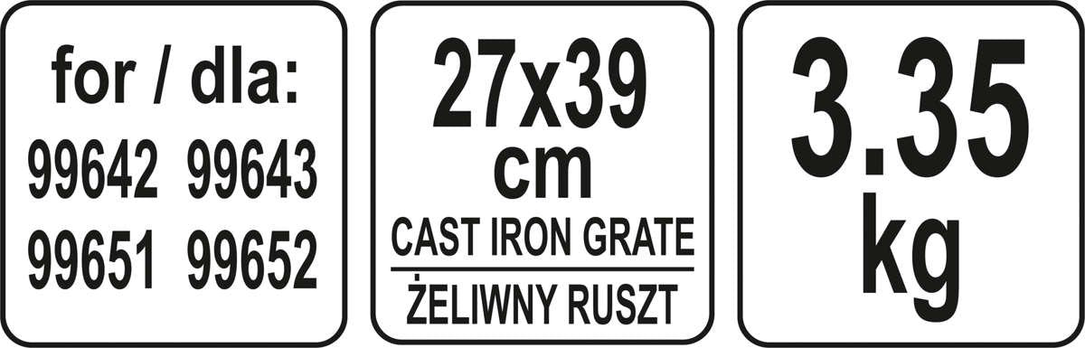 Ketaus plokštė griliui (99659)