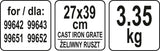 Ketaus plokštė griliui (99659)