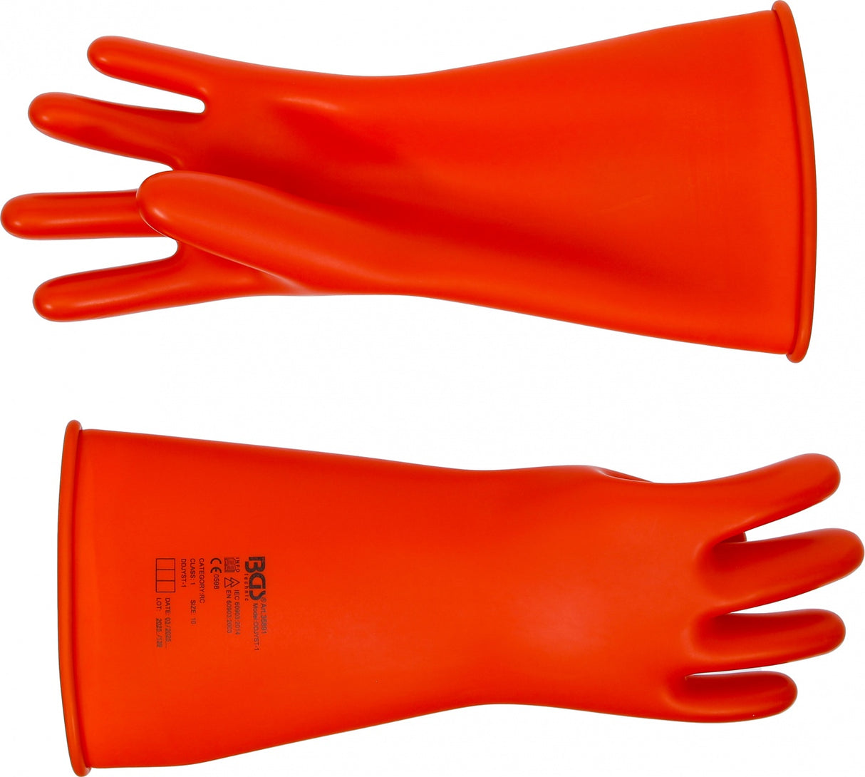 Elektriko apsauginės pirštinės | su natūralaus latekso izoliacija | 10 dydis (XL) (35891)