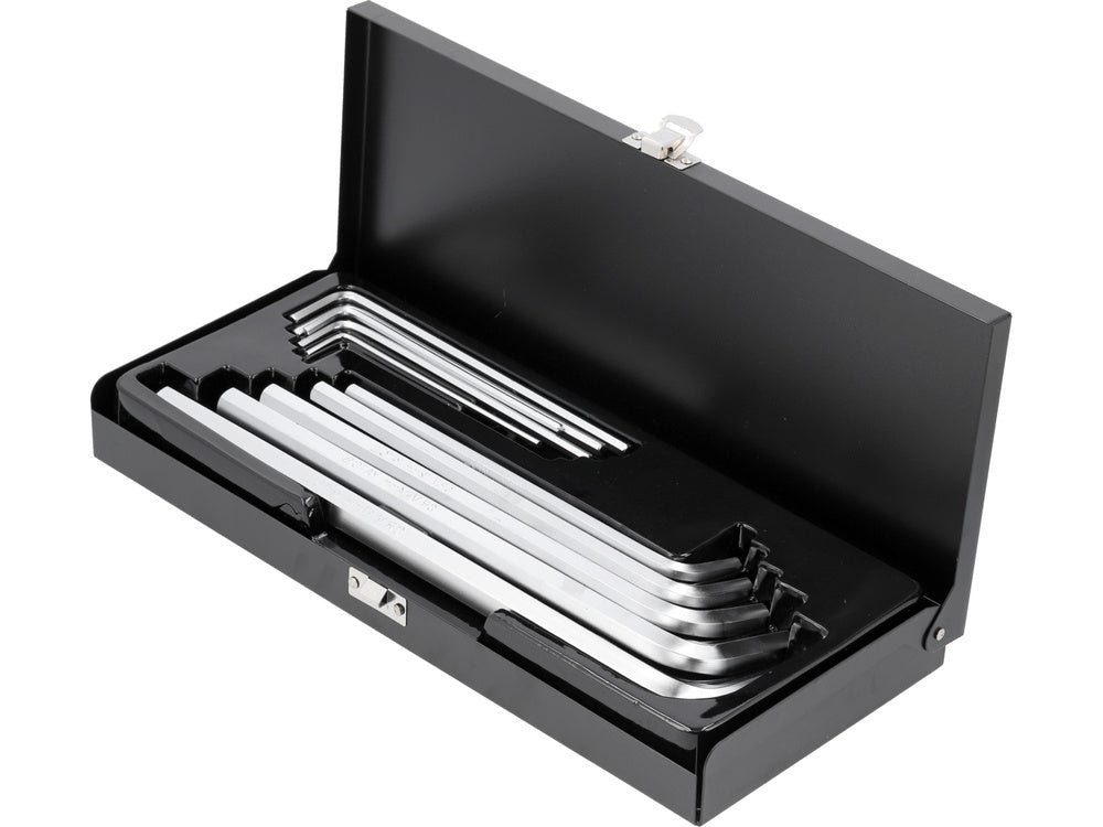 L tipo raktų rinkinys | Metalinė dėžutė | šešiakampis Hex 3 - 17 mm | 10 vnt. (YT-0519)