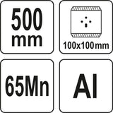 Grindų grandiklis | tvirta konstrukcija | smūginis | 500 mm (YT-52841)