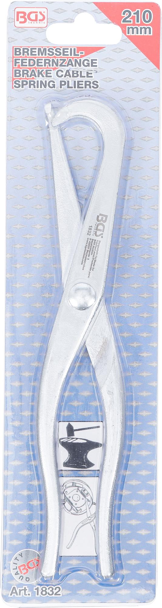 Būgninių stabdžių spyruoklių nuėmėjas | 210 mm (1832)