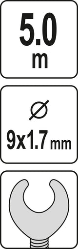 DRAIN AUGER 5M X 9MM (YT-25004)