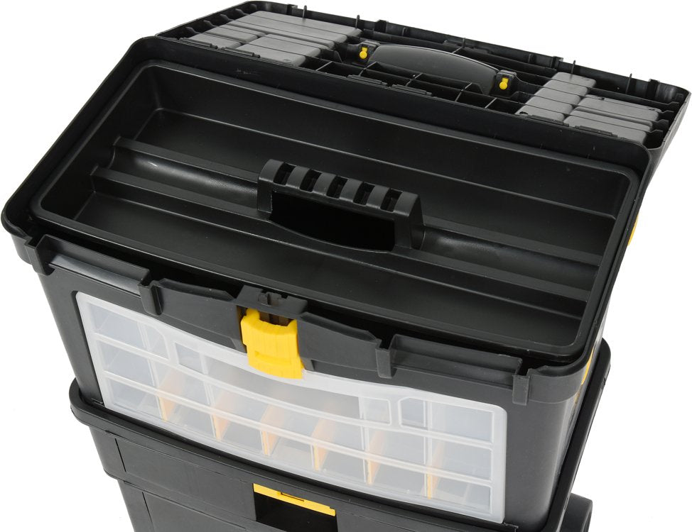 Dėžė įrankiams su ratukais | su išimamomis dėžutėmis (78734)