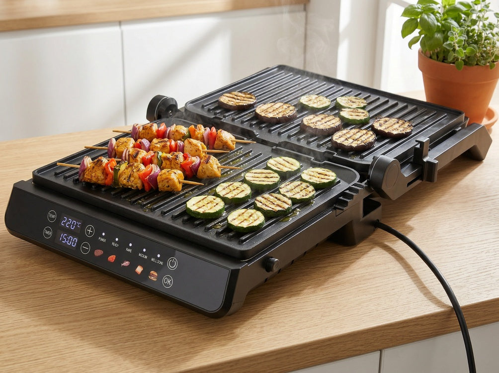 Elektrinis grilis / vaflių keptuvė | 2IN1 | 2000W | LED CONTROL (67440)