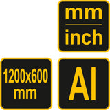 Kampainis reguliuojamas | aliuminis | 1200x320 (18375)