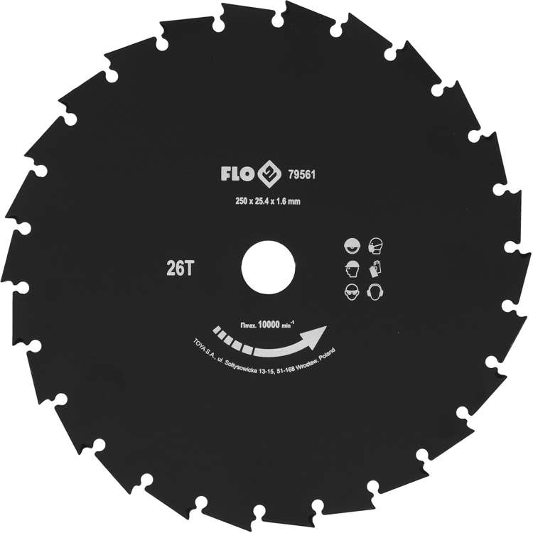 Нож для триммера / газонокосилки | 26Т | 250 mm / 25,4 mm