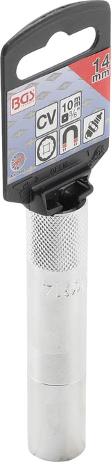 Galvutė žvakėms su magnetu, 12 kampų, ilga | 10 mm (3/8") | 14 mm (2446)