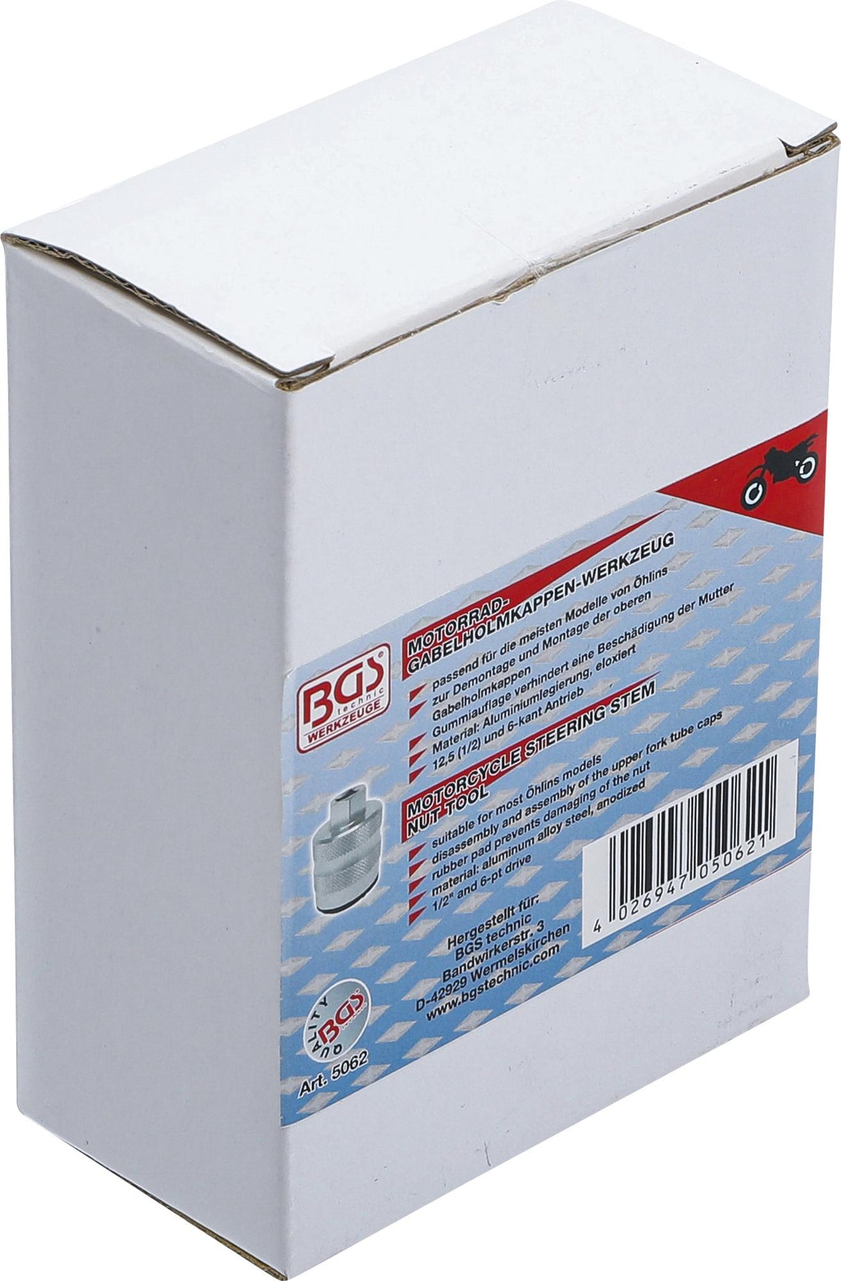 Speciali galvutė Öhlins šakių varžtams (5062)