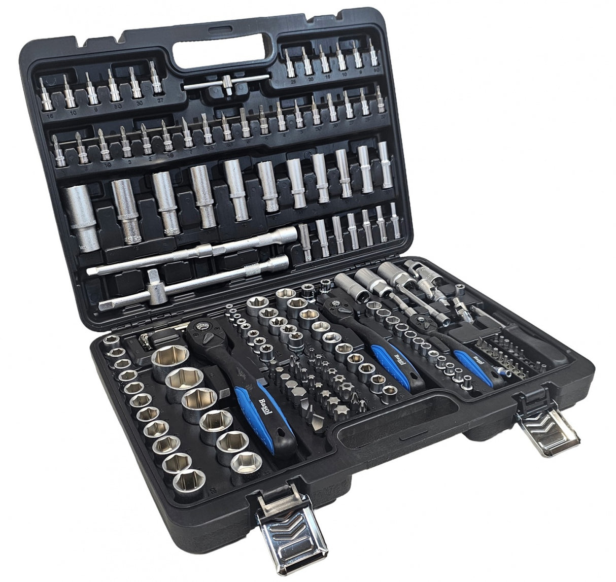 Įrankių rinkinys | 6.3 mm (1/4") / 10 mm (3/8") / 12,5 mm (1/2") | 173 vnt. (BT500173)