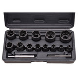 Galvučių sugadintiems varžtams komplektas 1/4"+1/2", 13vnt. "Stahlberg" (EH2408)