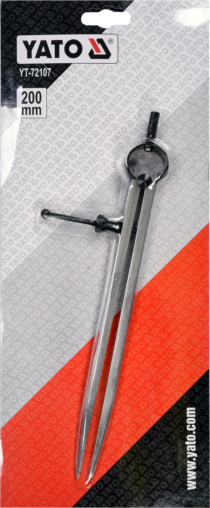 Slankmatis žymeklis / daliklis su varžtu | 200 mm (YT-72107)