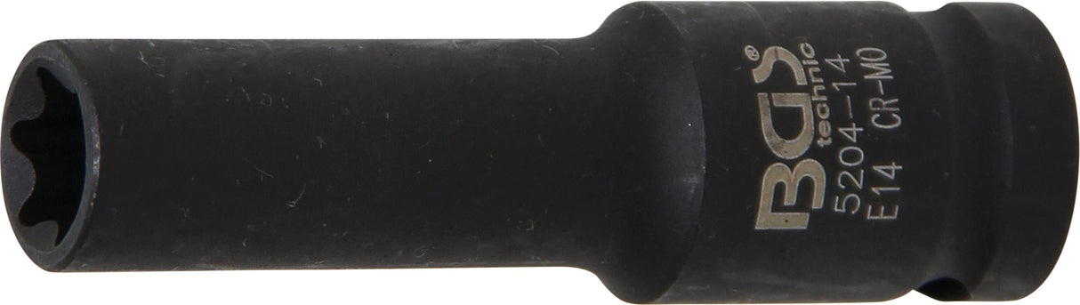Galvutė smūginė E-Type, ilga | 12,5 mm (1/2") | E14 (5204-14)