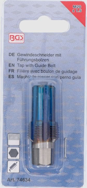 Thread tap with lead screw | for damaged sensors | M20 x 1.5 (74634)