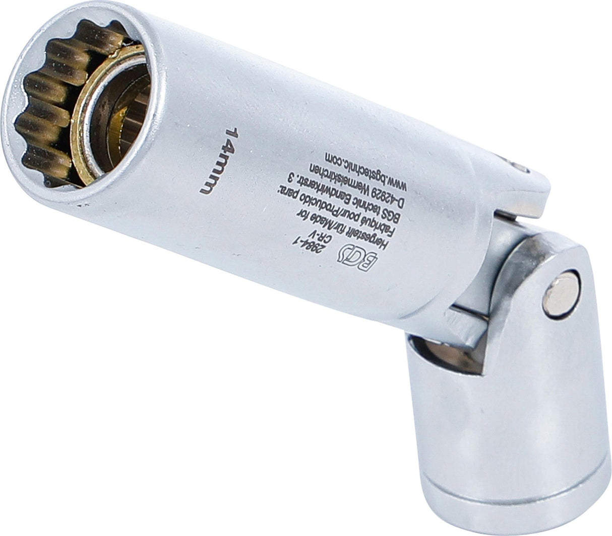 Šarnyrinė galvutė žvakėms 12 kampų | 10 mm (3/8") | 14 mm (2984-1)