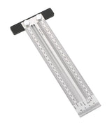 Žymėjimo / įbrėžimo liniuotė | nerūdijantis plienas | T formos | 200 mm (SR200)