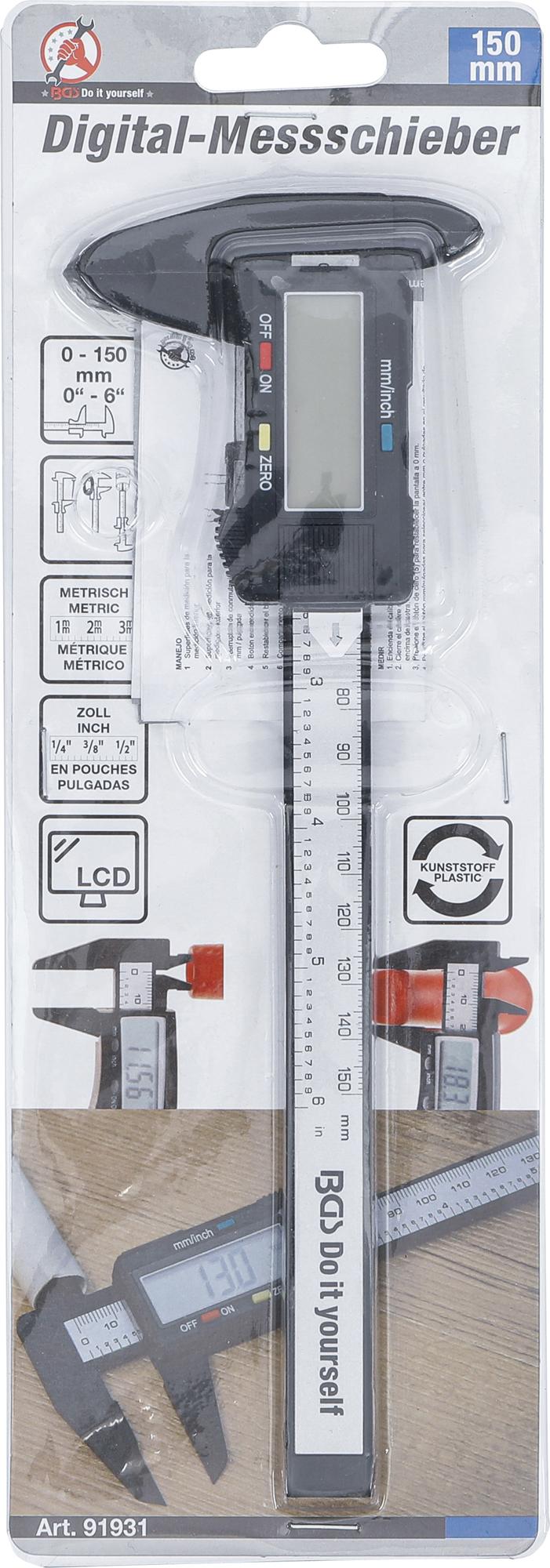 Slankmatis skaitmeninis | 150 mm (91931)