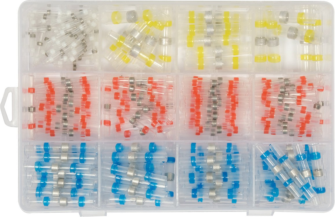 Termo gilzių / movų rinkinys | su alavu | 0,25-6 mm | 220 vnt. (YT-81460)