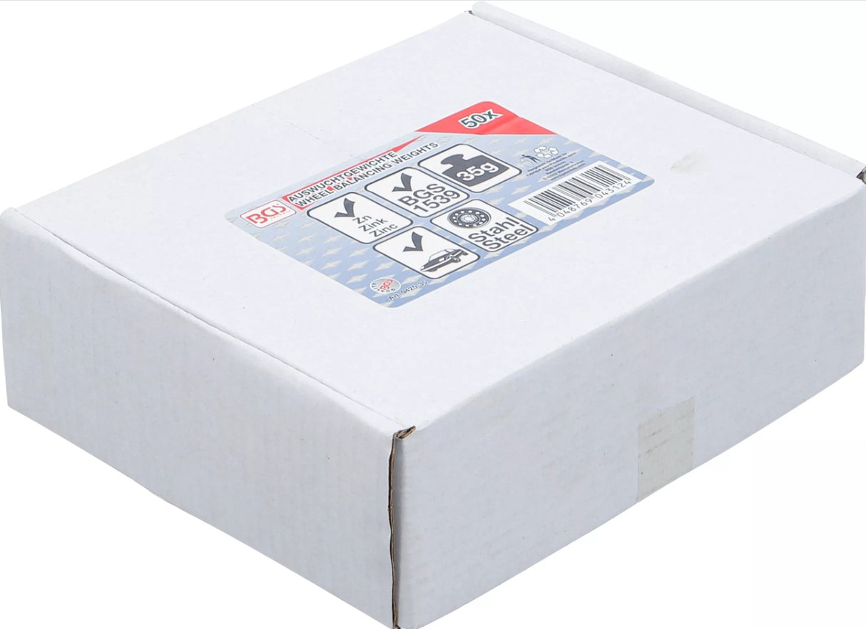 Svareliai balansavimui | Medžiaga: cinkas | 35 g | 50 vnt. (9425-35)