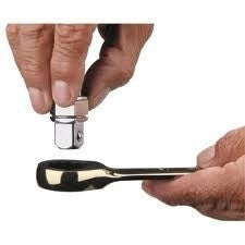 Pailgintų terkšlinių vartomų dvipusių raktų rinkinys | su adapteriais galvutėms | 8 - 19 mm | 10 vnt. (1541)