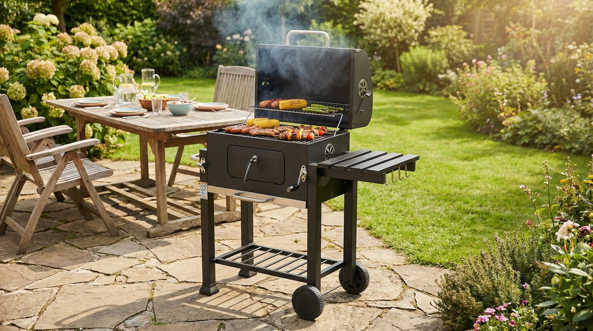 Ketaus kepsninė anglinė / grilis | DELUXE | grotelės 54 X 37 cm (99927)