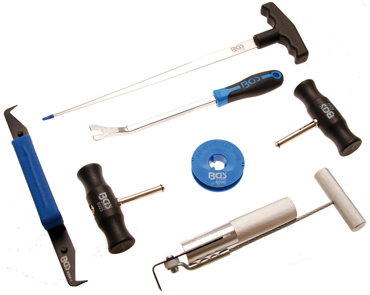 Priekinio stiklo pašalinimo rinkinys | 7 vnt. (8004)