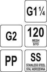 Pakaitinė kasetė Y tipo vandens filtrui | 1.5" ir 2" (88936)