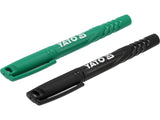 Techniniai markeriai | juodas + žalias | 2 vnt (YT-69300)