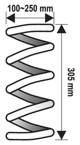 Spyruoklių suspaudėjas hidraulinis, reguliuojamas "McPherson" (YT-2535)