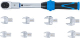 Sukimo momento veržliarakčio rinkinys | dinamometras | 6.3 mm (1/4") | 6 - 30 Nm | 10 vnt. (7192)