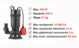 Ketaus siurblys 750W su malūnėliu (malimo sistema) (YT-85350)