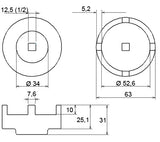 Dantyta galvutė | Mercedes-Benz M-Class (8575)