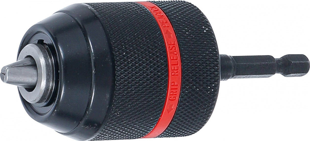 Greito užspaudimo griebtuvas | metalinė versija | 6,3 mm (1/4") antgalis x 20 UNF | 0,8–10 mm (74469)